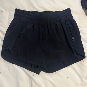 Black lululemon tracker short size 8
